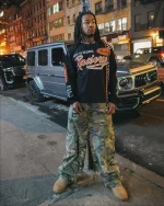 Bottega Desires Race To Desires Long Sleeve T-Shirt model style